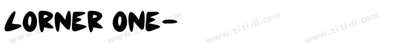 corner one字体转换